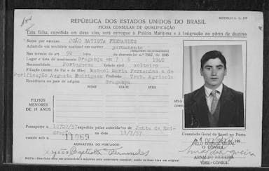 Passaporte de João Baptista Fernandes