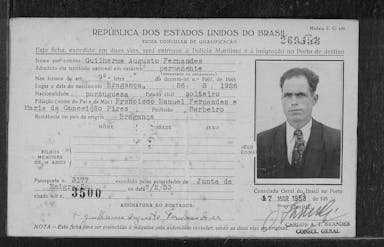 Passaporte de Guilherme Augusto Fernandes