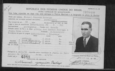 Passaporte de Manuel Joaquim Rodrigo
