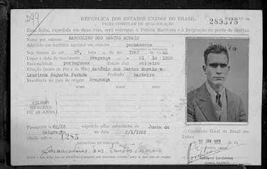 Passaporte de Marcolino dos Santos Morais